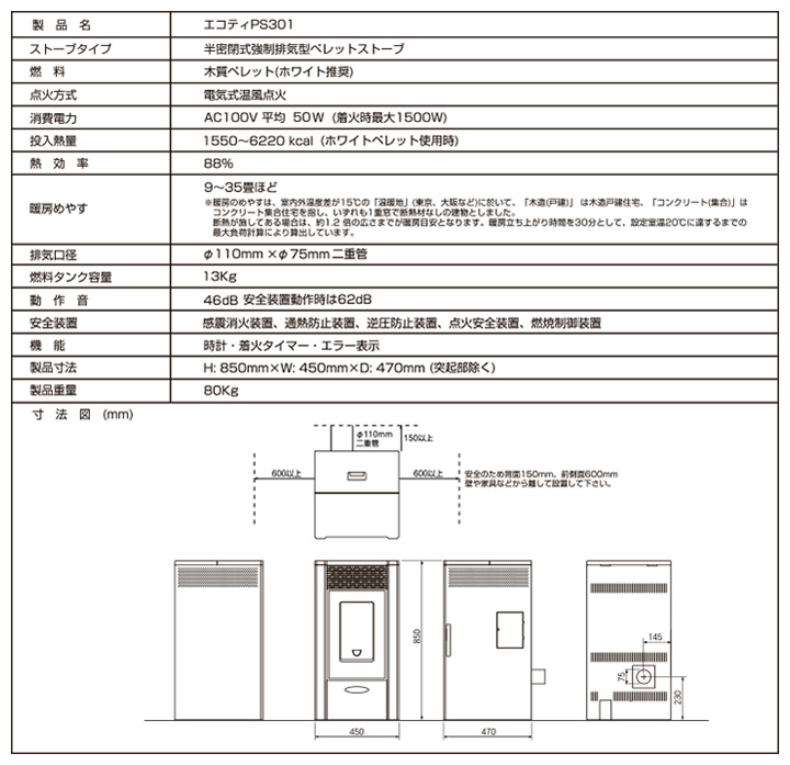 PS301仕様